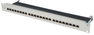 Panneau de brassage RJ45 19", Cat.6, 48 ports, noir, non-blind&eacute;
