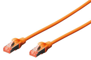 C&acirc;ble RJ45 Cat.6 S/FTP 1 M, orange-rouge