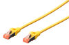 Miniature C&acirc;ble RJ45 Cat.6 S/FTP 2 M, jaune-rouge n°0