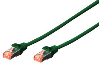 C&acirc;ble RJ45 Cat.6 S/FTP 0,50 M, vert-rouge