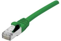 CABLE RJ45 S/FTP CAT.6a LSOH Snagless Vert - 0,15 M