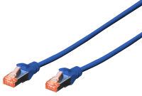 C&acirc;ble RJ45 Cat.6 S/FTP 1 M, bleu-rouge