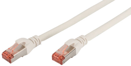 C&acirc;ble RJ45 Cat.6 S/FTP 0,50 M, rouge-rouge