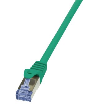 C&acirc;ble RJ45 Cat.6a S/FTP 0,50 M, vert