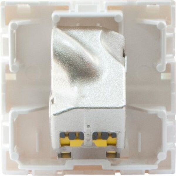 Prise RJ45 HAGER Gallery Cat.6A STP - 2 Modules Inclinés à 45° - WXF233 - Neuf