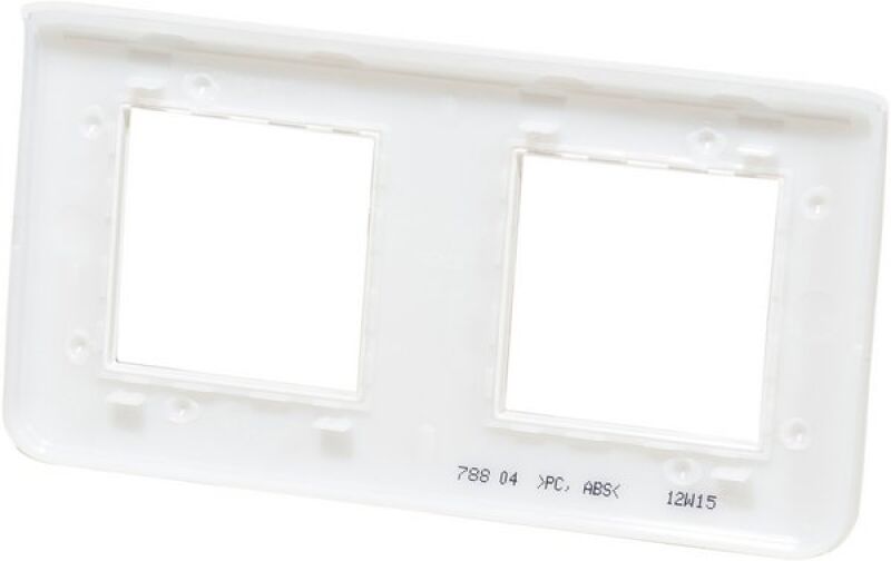 Plaque Legrand Mosaic 45 Blanche 6 Modules 3 Postes - Réf 750 14 / 75014 - Neuve