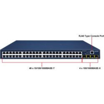 Switch 19" L2 48 ports Giga 4xSFP