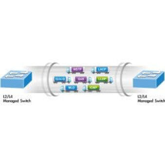 Switch 19" webadmin 16 ports 100Mbit PoE at 2xSFP