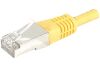 Miniature Câble RJ45 CAT6 S/FTP premium Jaune - 0,50 M n0