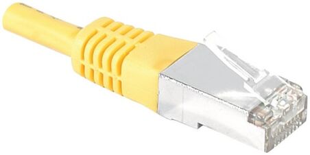 Câble RJ45 CAT6 S/FTP premium Jaune - 0,50 M