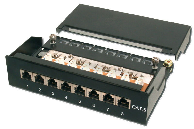 Platine de brassage 19" Cat.3 25 ports RJ45 Noir 504051