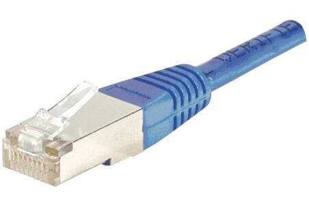CABLE RJ45 F/UTP CAT6 Bleu - 1 M