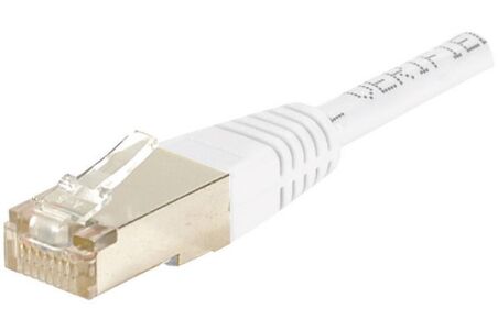 CABLE RJ45 F/UTP CAT6 Blanc - 10 M