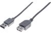 Miniature Rallonge éco USB 2.0 A / A grise - 5,0 m n°0