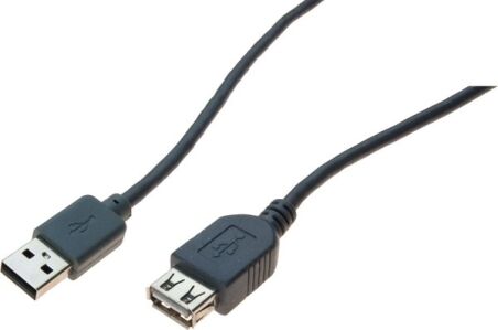 Rallonge éco USB 2.0 A / A grise - 5,0 m