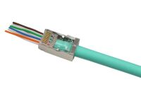 Connecteur &agrave; sertir 8P8C RJ45 EZ CAT6 STP - lot de 10