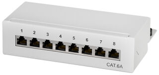 LogiLink panneau de brassage Patch Panel cat. 6A, 8-Ports,