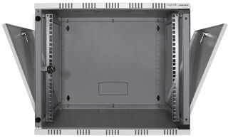 LogiLink Coffret mural 19', d&eacute;mont&eacute;, 12 U, gris clair