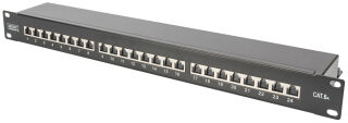 DIGITUS Panneau de brassage 19', Cat.6A, classe EA, 24 ports
