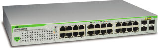 ALLIED 24x port x10/100/1000BaseT WebSmart switch with 4 unpopulated SFP bays