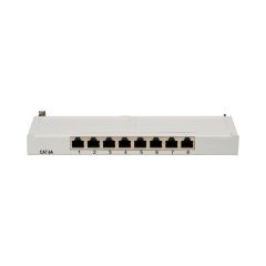 Mini-Patchpanel STP 12xRJ45 Cat.6A, 10&Ecirc; 0,5U, gris RAL7035