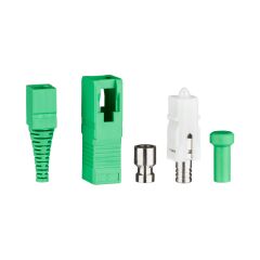 Connecteur Senko SC/APC SM 2,0 mm (vert)&nbsp;; capuchon (vert)