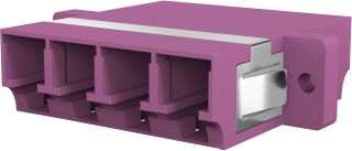 Adaptateur LC Quad OM4 Erica violet