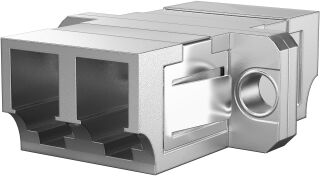 Adaptateur LC Duplex OS2 boîtier métallique