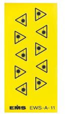 Bandes de marquage FO " Warnung vor Laserstrahlung", UE 10