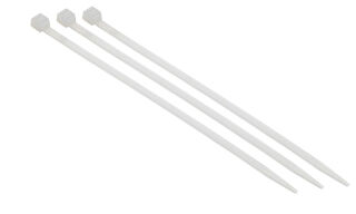 Attaches de c&acirc;ble, L 100mm lar. 2,5mm 100 pcs., transparent