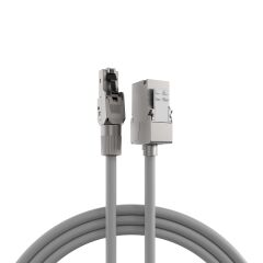 Fiche RJ45 Premium STP, Cat.6A/ClassEA, fiche de terrain, enti&egrave;rement m&eacute;tallique