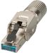 Miniature Fiche RJ45 Premium STP, Cat.6A/ClassEA, fiche de terrain, enti&egrave;rement m&eacute;tallique n°1