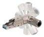 Miniature Fiche RJ45 Premium STP, Cat.6A/ClassEA, fiche de terrain, enti&egrave;rement m&eacute;tallique n°2