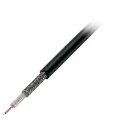 Câble coaxial RG174 U, 50 Ohm noir, 100m