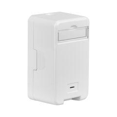Bo&icirc;tier de distribution Keystone &agrave; montage en surface, 1 port, protection anti-poussi&egrave;re auto-remplissage