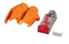 Miniature Connecteur RJ45-Hirose TM21 orange, 100 pi&egrave;ces, 3 &eacute;l&eacute;ments, Cat.6 n°1