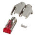 Connecteur RJ45-Hirose TM21 gris 50 pcs., 3 éléments, Cat. 6