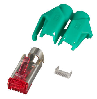 Connecteur RJ45-Hirose TM21 vert 50 pi&egrave;ces, 3 &eacute;l&eacute;ments, Cat. 6