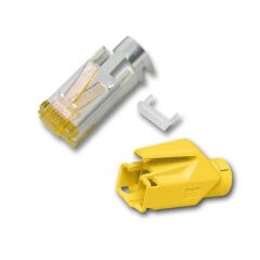 Connecteur RJ45-Hirose TM31 jaune, 100 pcs., 3 &eacute;l&eacute;ments, Cat.6A