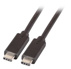 C&acirc;ble USB3.2 Gen.2x2 20 Gbit 5 A E-Mark CC, MM, 0,5 m, noir