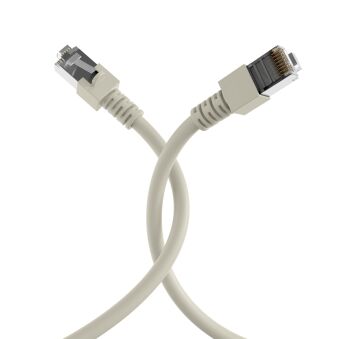 Cordon de raccordement RJ45 Cat.5e SF/UTP PVC CCA gris 2 m