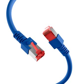 Cordon de raccordement RJ45 Cat.6 S/FTP LSZH bleu 10 m