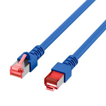 Cordon de raccordement RJ45 Cat.6 S/FTP LSZH bleu 10 m