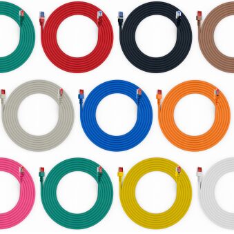 Cordon de raccordement RJ45 Cat.6 S/FTP LSZH bleu 10 m