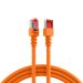 Miniature Cordon de raccordement RJ45 Cat.6 S/FTP LSZH orange 1 m n°0