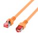 Miniature Cordon de raccordement RJ45 Cat.6 S/FTP LSZH orange 1 m n°2