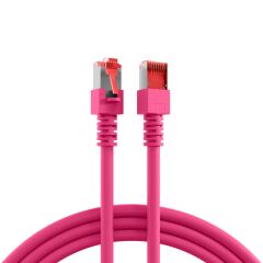 Cordon de raccordement RJ45 Cat.6 S/FTP LSZH magenta 40 m