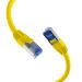 Miniature Cordon de brassage RJ45 Cat.6A S/FTP TPE Cat.7 câble brut superflex jaune 0,15 m n°1
