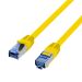 Miniature Cordon de brassage RJ45 Cat.6A S/FTP TPE Cat.7 câble brut superflex jaune 0,15 m n°2