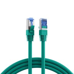 Cordon de brassage RJ45 Cat.6A S/FTP TPE Cat.7 c&acirc;ble brut superflex vert 0,15 m